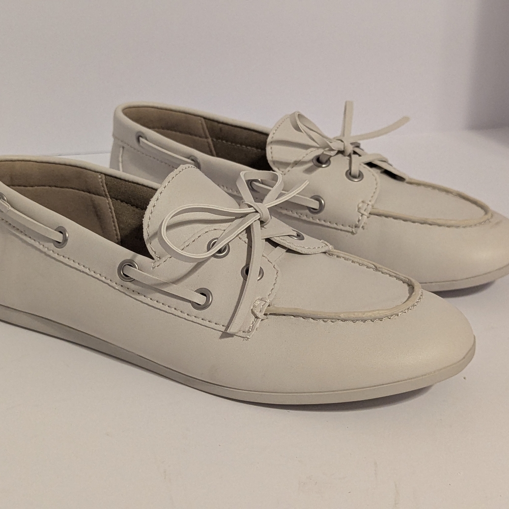Cream Boat Shoes